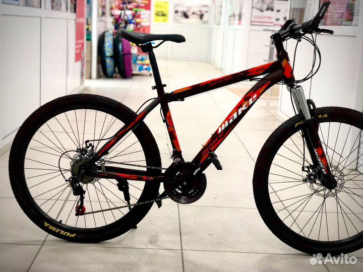 Велосипед горный Черно оранжевый