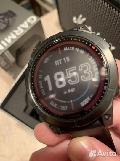 Часы garmin fenix 7 sapphire solar titanium