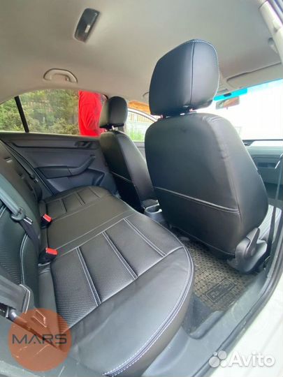 Авточехлы на Рапид с установкой