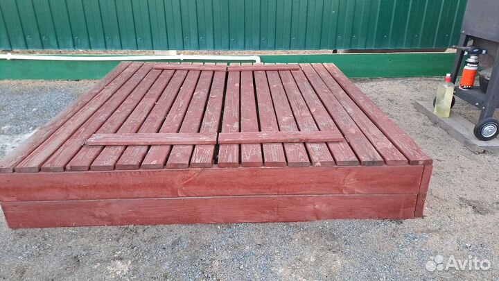 Песочница с крышкой 1500х1500мм