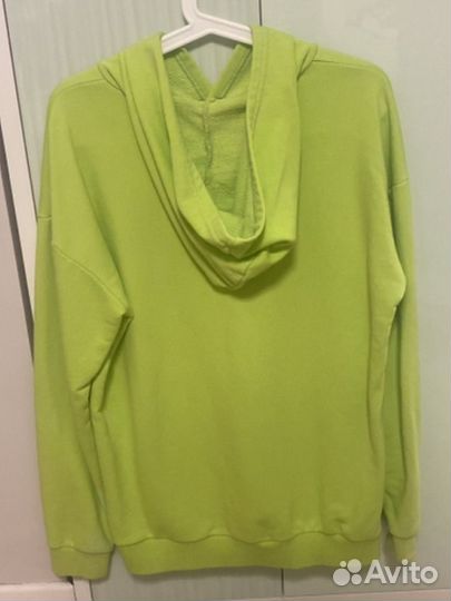 Толстовка зеленая с капюшоном