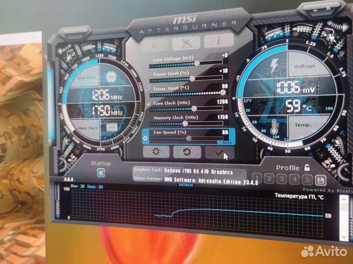 Видеокарта Sapphire RX470 4 Gb