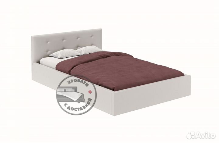 Кровать двуспальная мягкая