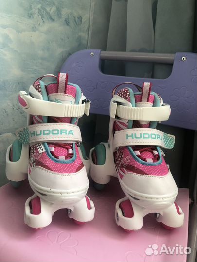 Роликовые коньки детские раздвижные 26-29 hudora