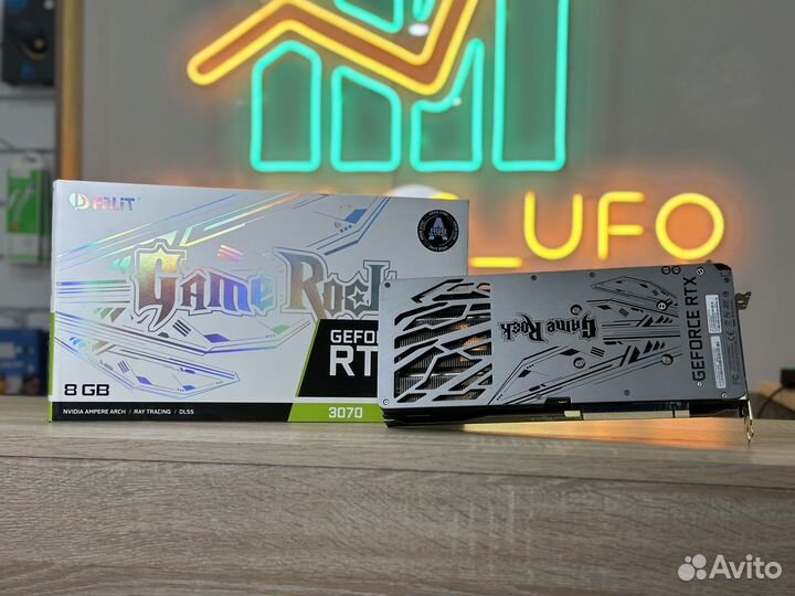 Видеокарта Palit RTX 3070 GameRock с коробкой
