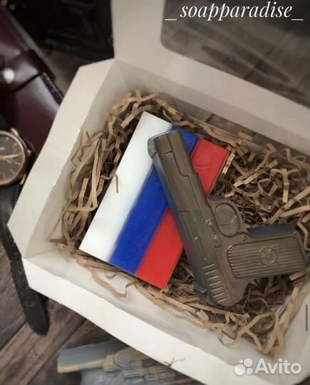 Мыло ручной работына 23 февраля