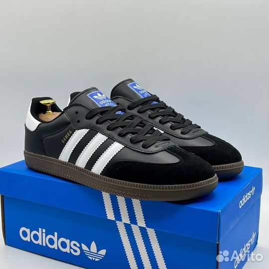 Кроссовки Adidas Samba чёрные 10