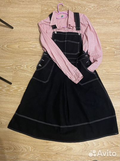 Джинсовый сарафан 46