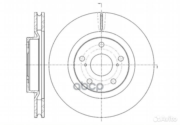 GR20537 G-brake Диск тормозной вентилируемый GR