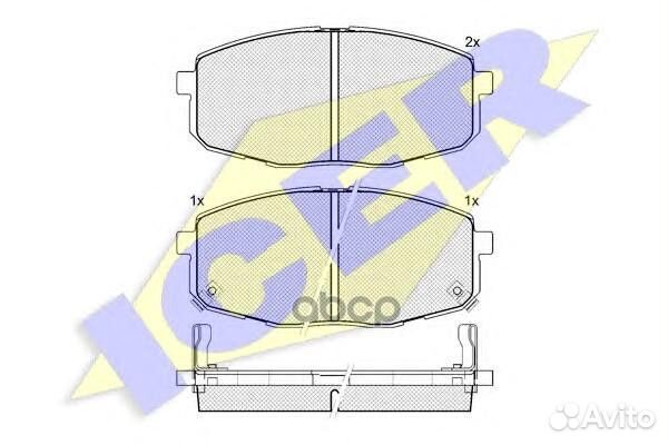 Колодки торм.диск. передн. Kia Carens 02-06 Cr