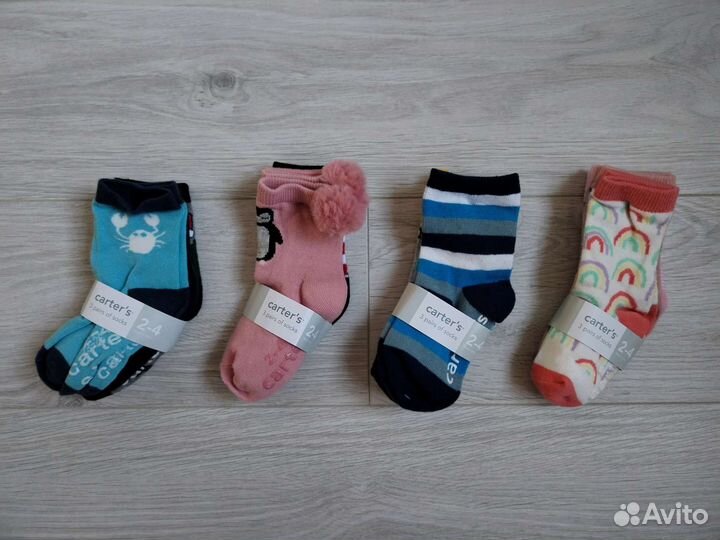 Носочки детские Carter's (США) комплекты 3 шт