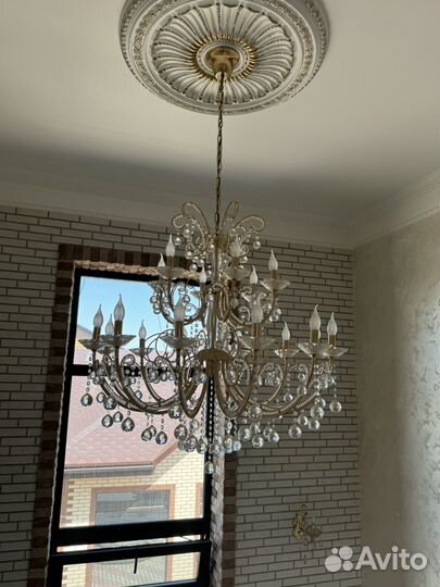 Люстры хрустальные бу