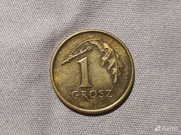 Монета 1 грош 1998 г. Польша