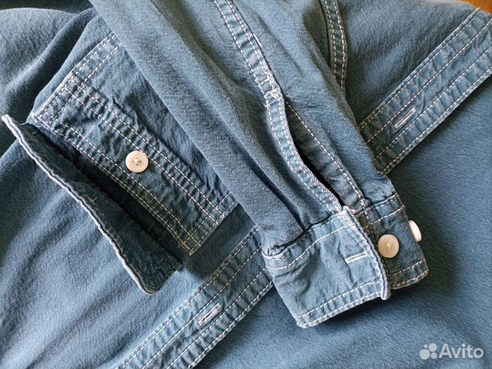 Джинсовая рубашка zara