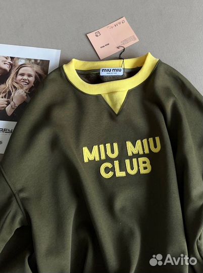 Бомбовый свитшот Miu Miu