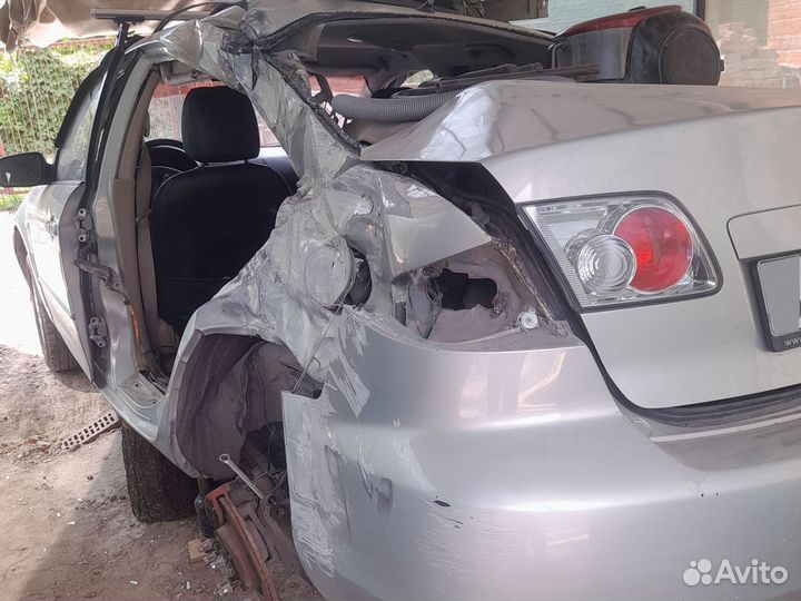 Mazda 6 2.3 AT, 2005, битый, 221 342 км