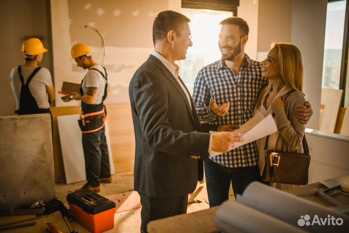 Прораб с бригадой