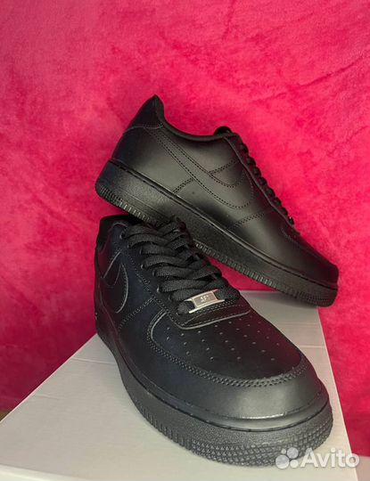 Nike Air Force 1 черные оригинал