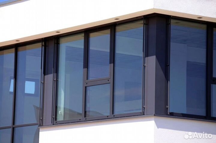 Алюминиевые окна под ключ