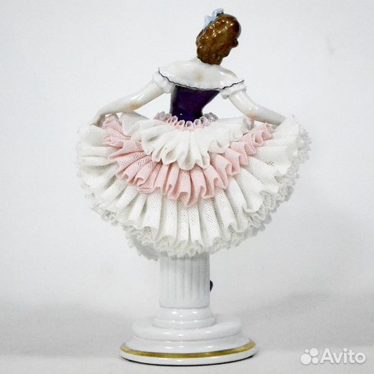 Балерина статуэтка фарфор кружево Германия