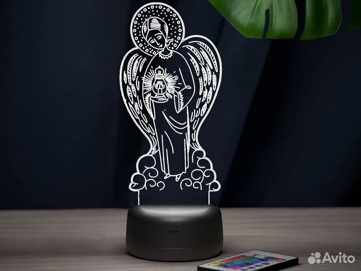 Ночник «Ангел мой» любая гравировка