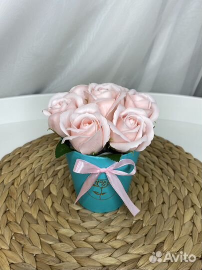 Букет из мыльных роз цветы из мыла