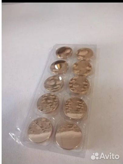 Пуговицы металлические глянцевые 2,5см