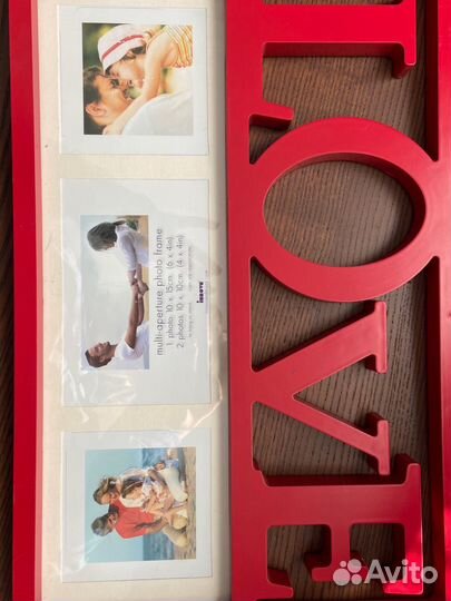 Красная рамка для фотографии love