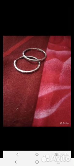 Серьги серебро