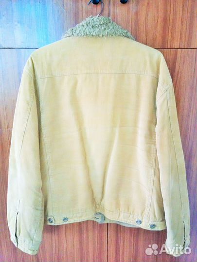 Куртка вельветовая с искусственным мехом