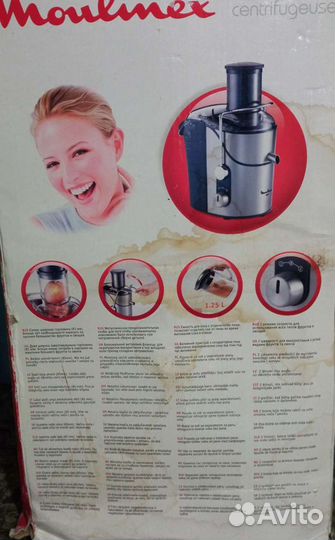 Соковыжималка moulinex, состояние новой