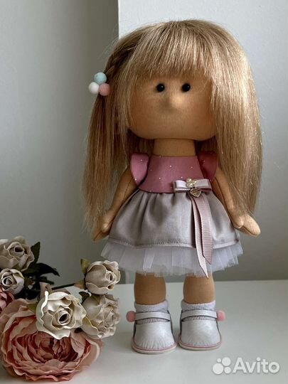 Текстильная интерьерная кукла ручной работы