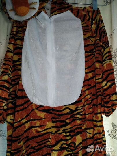 Новогодний костюм кигуруми тигра на 4-5лет 100-110