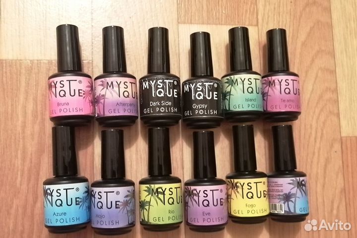 Набор новых гель-лаков Mystique, 12 шт