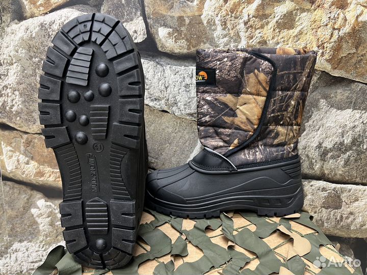 Зимние сапоги Mud&Snow до -5C камуфляж