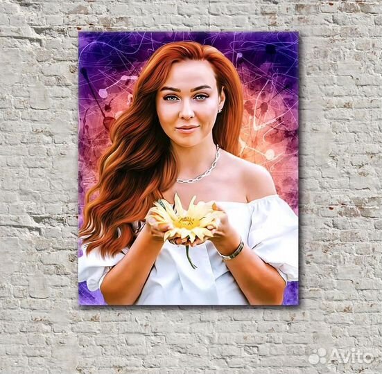 Уфа. Портрет на холсте по фото