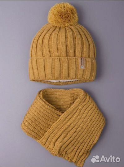 Шапка теплая 1-3года