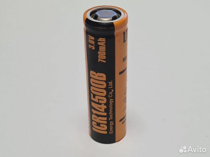 Аккумулятор ET ICR14500B (3.7В, 700мАч, Li-Ion )