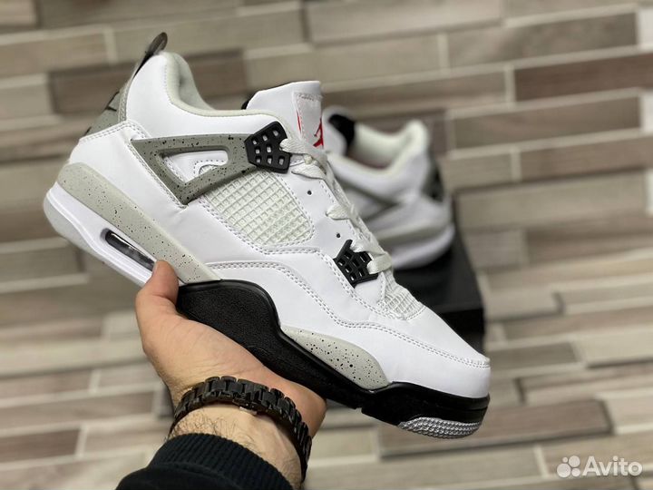 Кроссовки Air Jordan 4 Cement (36-45)