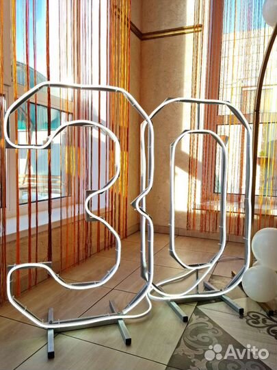 Неоновые цифры