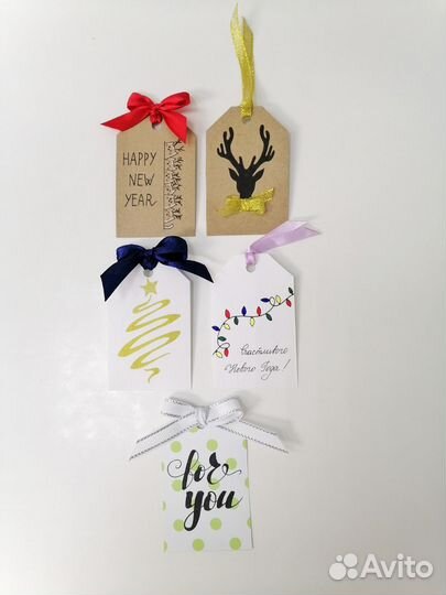 Открытки, бирки