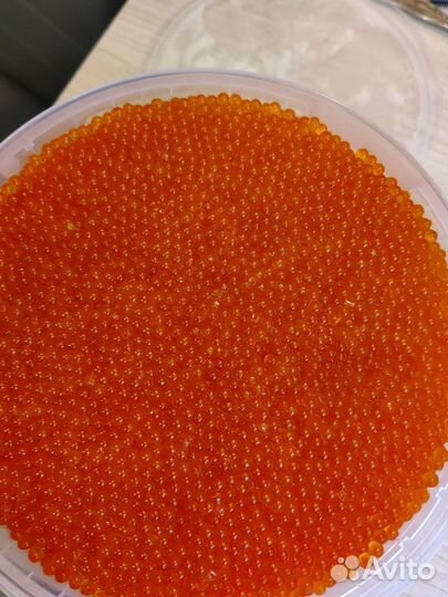 Красная икра форели и горбуши