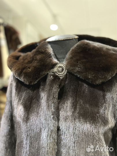 Шуба норковая с капюшоном 46 48 размер