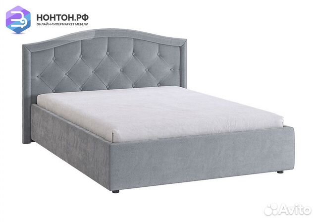 Кровать Верона 2 1.4 м серая