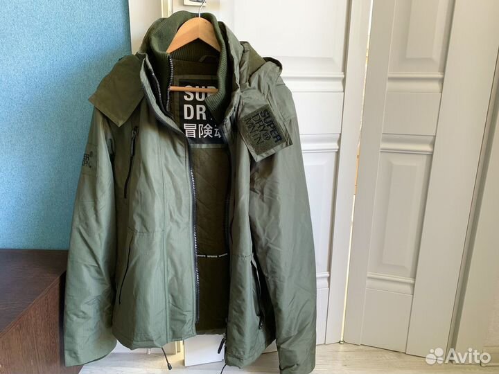 Новая мужская куртка Superdry XL, зеленая (olive)