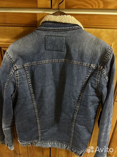 Джинсовая куртка с мехом мужская