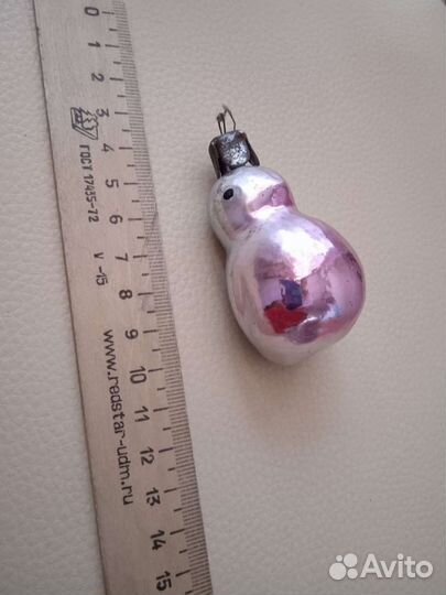 Елочная игрушка снегирь