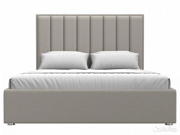 Кровать интерьерная Афродита 160, рогожка, амур бежевый