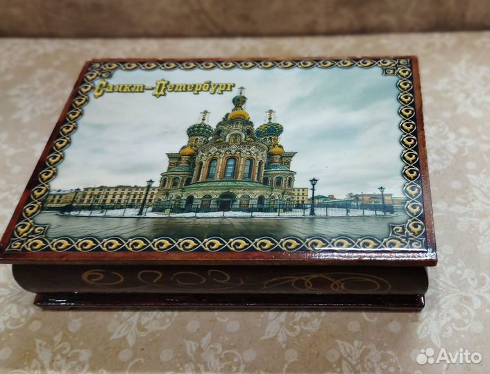 Шкатулка для украшений дерево Санкт Петербург