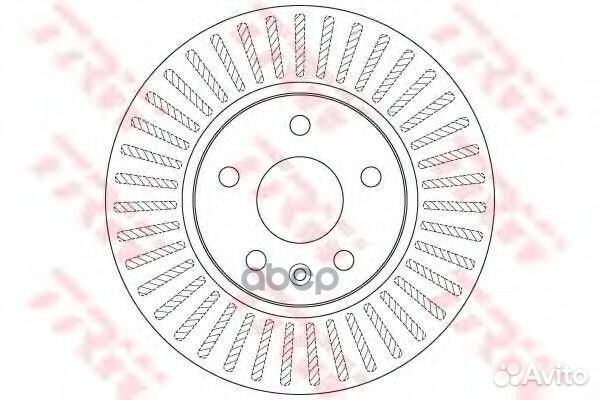 Диск тормозной вентилируемый DF7475 TRW